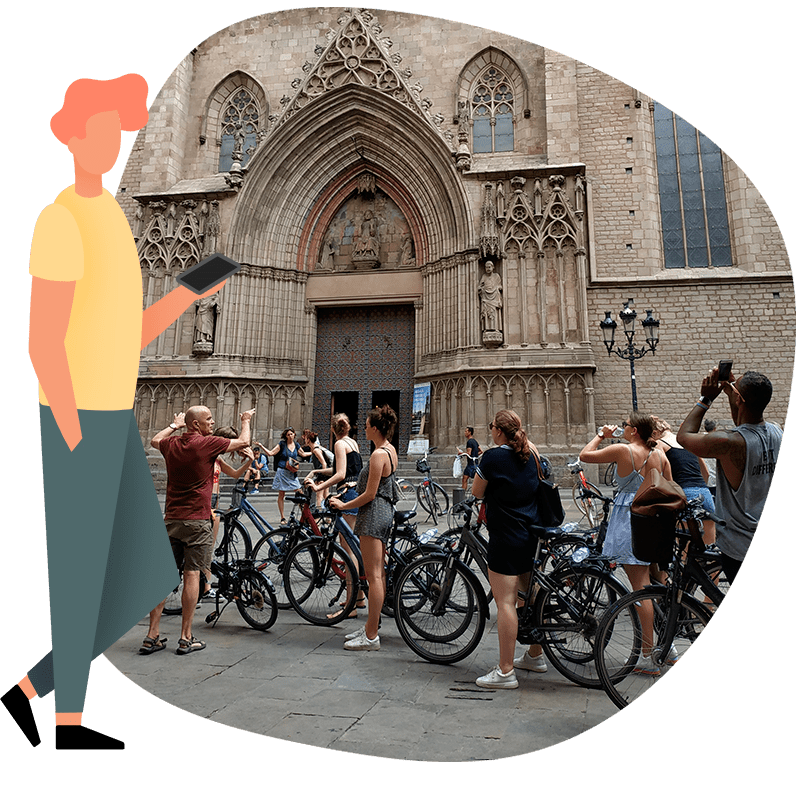 Rent a Bike in Barcelona and take a free tour